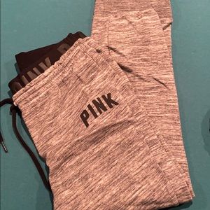 PINK grey joggers